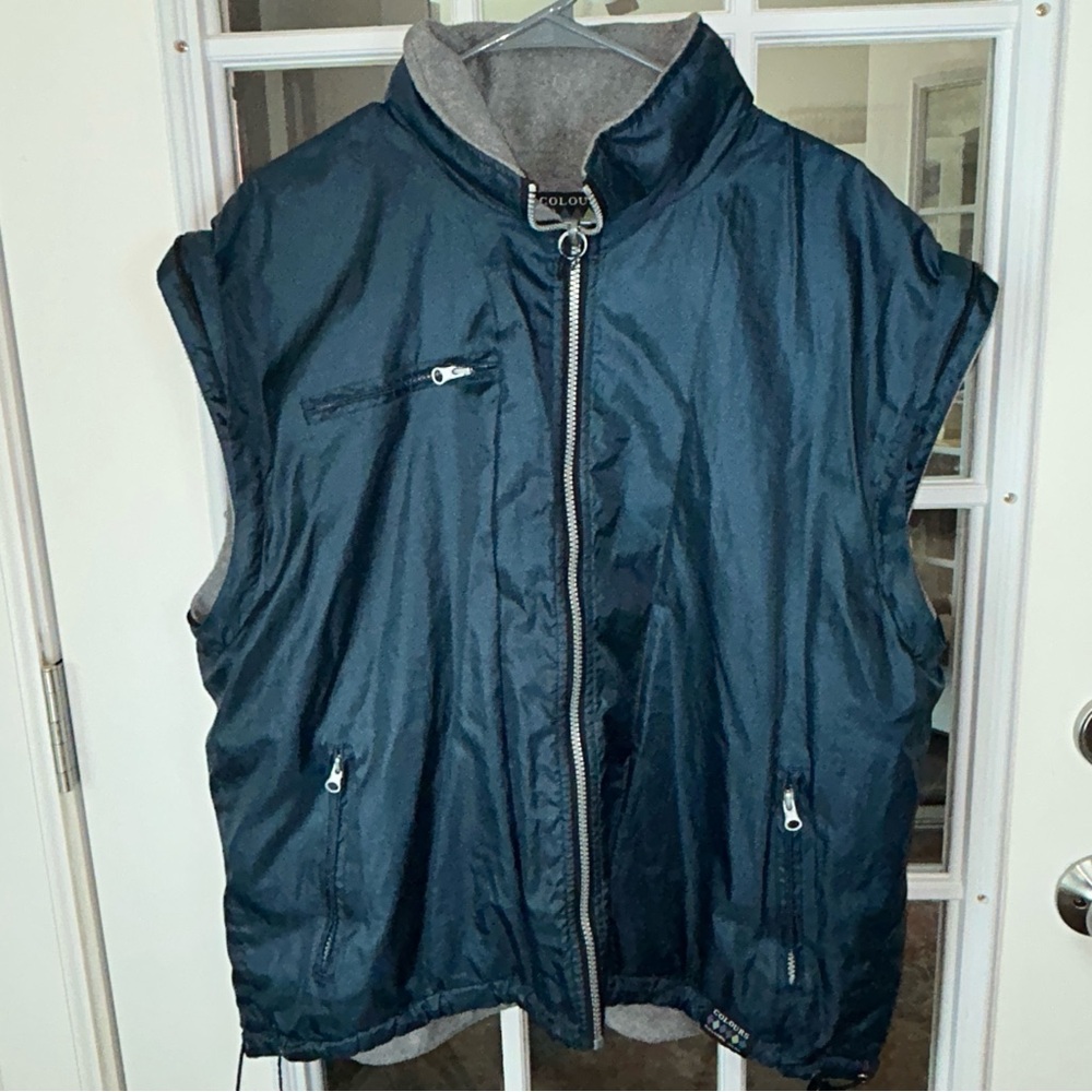 Alexander Julian Navy Vest/Jacket Size Large Y2K‎